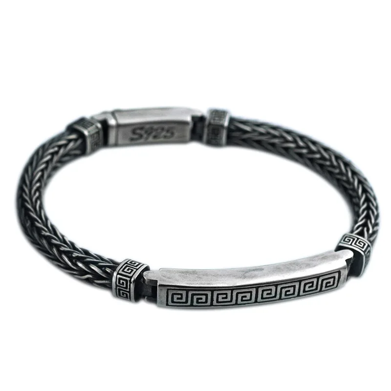 S925 Silver Back Pattern Turkish Hand-woven Personality Trend Men and Women New Fashion Bangle Bracelets
S925 Silver Back Pattern Turkish Hand-woven Personality Trend Men and Women New Fashion Bangle Bracelets