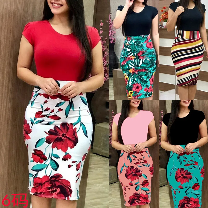 Fall Women Dress Female Fashion short Sleeve Autumn Floral Print MID Casual Dress Ladies
Fall Women Dress Female Fashion short Sleeve Autumn Floral Print MID Casual Dress Ladies