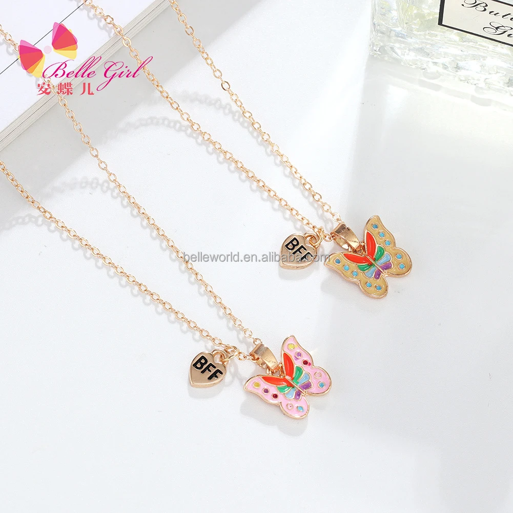 BELLEWORLD 2021 good friends butterfly alloy necklace pink cute pendant Necklace adjustable kids girls jewelry
BELLEWORLD 2021 good friends butterfly alloy necklace pink cute pendant Necklace adjustable kids girls jewelry