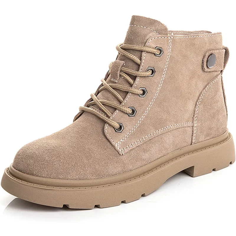 2021 Women's Shoes Autumn Winter Boots Suede Leather Lace-Up Boots Low Heel Ankle Boots Vintage Black Khaki Pink A56A
2021 Women's Shoes Autumn Winter Boots Suede Leather Lace-Up Boots Low Heel Ankle Boots Vintage Black Khaki Pink A56A