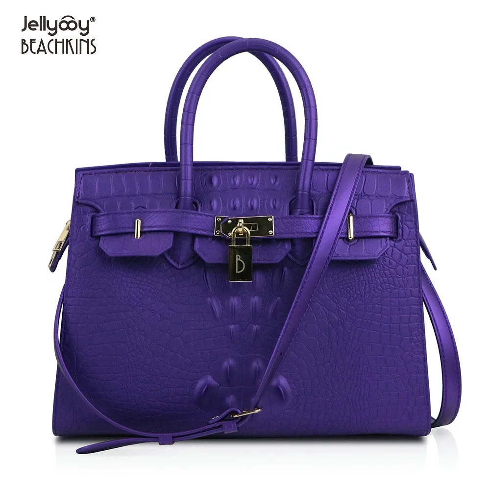 Jellyooy BEACHKINS PVC Matte Jelly Crocodile Handbag Zipper 30CM Beachkin Jelly Bag Gold Hardware Women Classic Handbags, 9 colors.
Jellyooy BEACHKINS PVC Matte Jelly Crocodile Handbag Zipper 30CM Beachkin Jelly Bag Gold Hardware Women Classic Handbags, 9 colors.