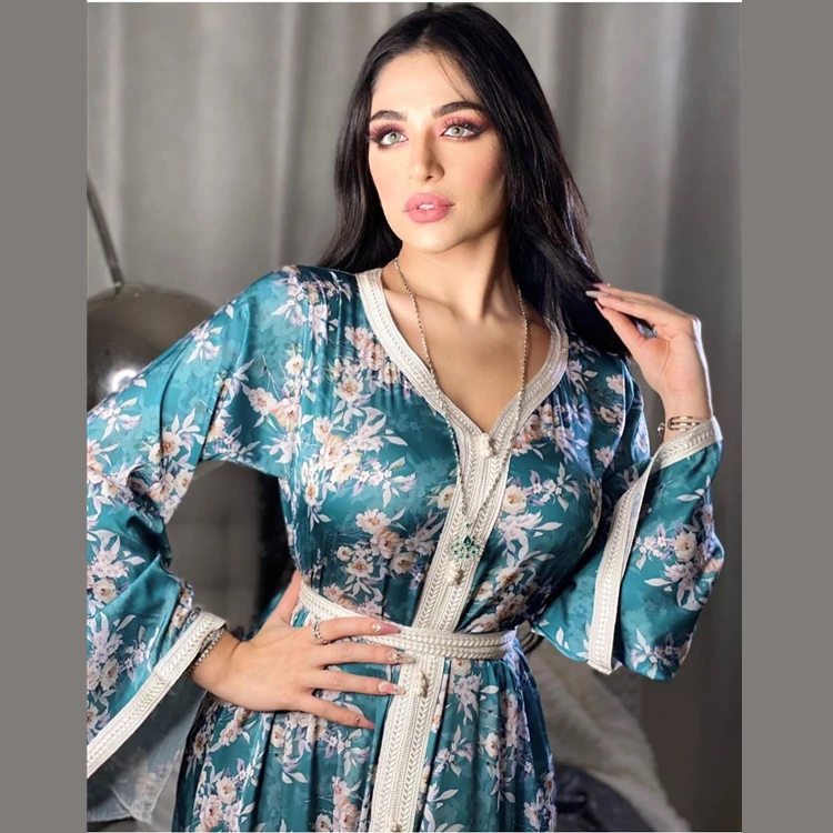 HJ XMDR00192 Turkey Dubai Girl Maxi Floral Printed Caftan Kaftan Dress Jalabiya For Women
HJ XMDR00192 Turkey Dubai Girl Maxi Floral Printed Caftan Kaftan Dress Jalabiya For Women