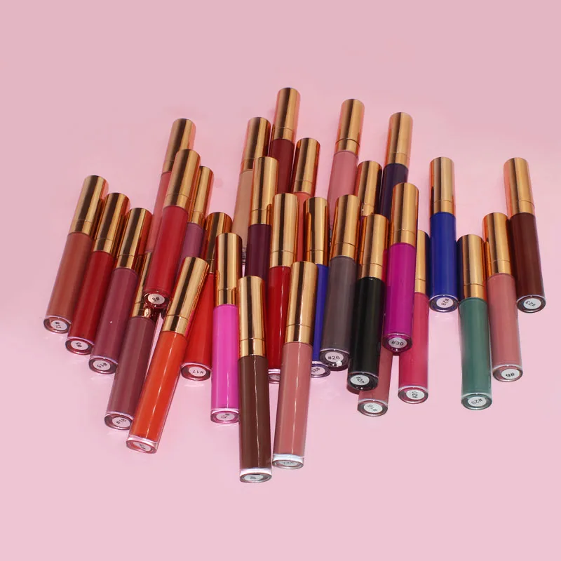 High pigment new design gold lids new arrived custom matte 24 hours liquid lipstick, 10 colors of this matte liquid lipstick
High pigment new design gold lids new arrived custom matte 24 hours liquid lipstick, 10 colors of this matte liquid lipstick