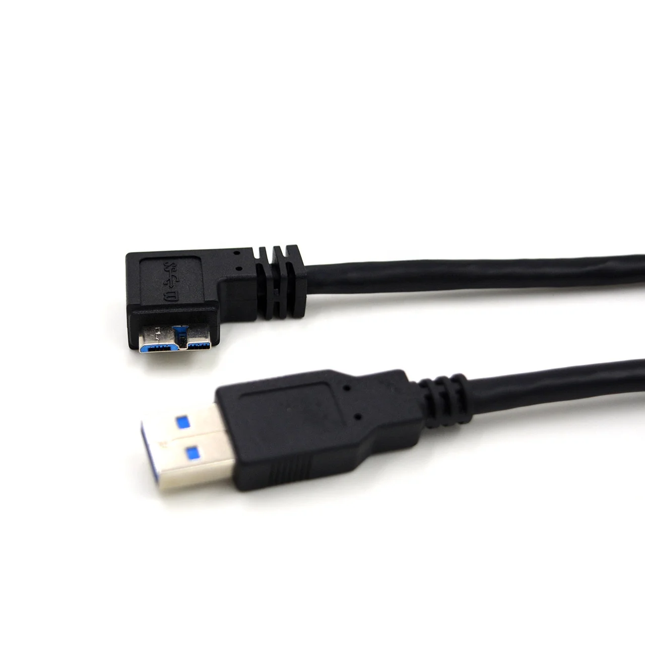 USB 3.0 type A to angled micro-B exit right without locking screws cable for industrial cameras, Black
USB 3.0 type A to angled micro-B exit right without locking screws cable for industrial cameras, Black