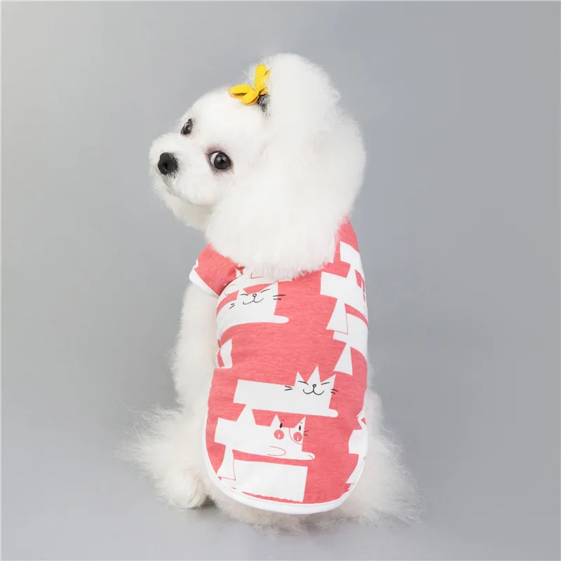 New Summer Pet Puppy Clothing Comfortable Cartoon Cat Vest Dog Clothes Outgoing Wholesale, 2 colors
New Summer Pet Puppy Clothing Comfortable Cartoon Cat Vest Dog Clothes Outgoing Wholesale, 2 colors