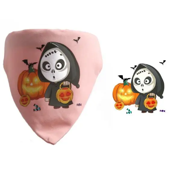Halloween Hot Selling Pet Cartoon Triangular Scarf Dog Cotton Bandana PU Leather Dog Collar
Halloween Hot Selling Pet Cartoon Triangular Scarf Dog Cotton Bandana PU Leather Dog Collar