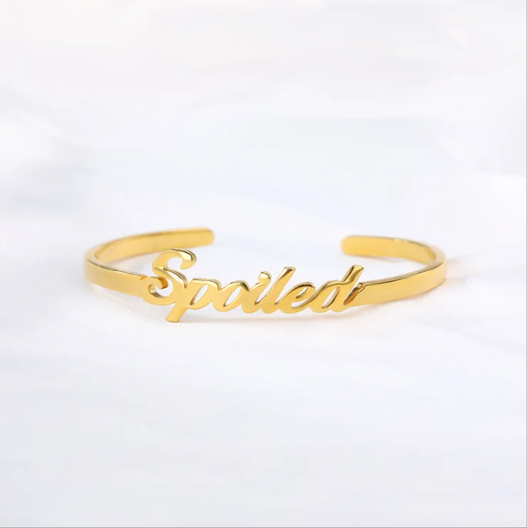 2020 Wholesale Fashion Jewelry Stainless Steel Laser Engraving Letters Name Bracelet For Women BD001
2020 Wholesale Fashion Jewelry Stainless Steel Laser Engraving Letters Name Bracelet For Women BD001