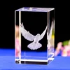 Crystal figure and animal 3d laser glass photo crystal cube