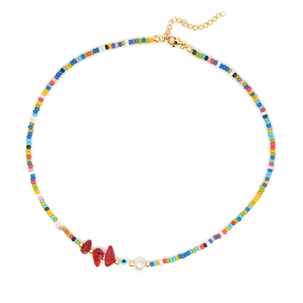 GO2BOHO Pearl Necklace For Women Jewelry Bohemian Rainbow Beaded Jewellery Fashion Natural Stone Choker Evil Eye Necklaces
GO2BOHO Pearl Necklace For Women Jewelry Bohemian Rainbow Beaded Jewellery Fashion Natural Stone Choker Evil Eye Necklaces