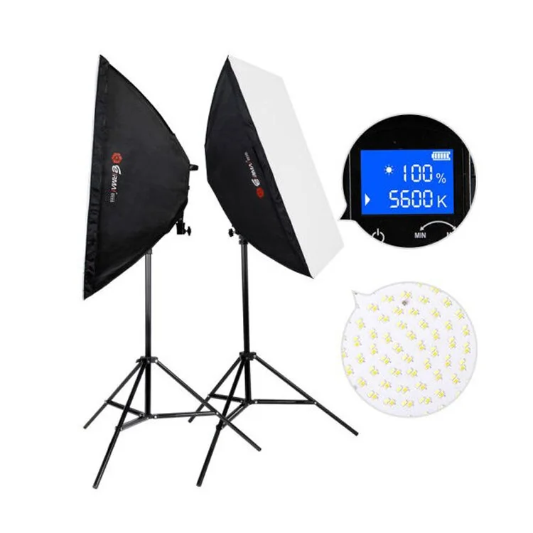 Photography Softbox Lighting Kit, Photo Studio Equipment Dimmable LED with Double Color Temperature for Portrait Video Shooting
Photography Softbox Lighting Kit, Photo Studio Equipment Dimmable LED with Double Color Temperature for Portrait Video Shooting