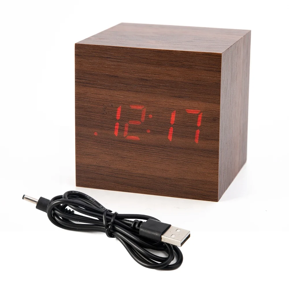 Cheap Customized Logo Cube Multifunctional Digital LED Wooden Alarm Clock with Temperature Calendar Display, White,black,brown,maple
Cheap Customized Logo Cube Multifunctional Digital LED Wooden Alarm Clock with Temperature Calendar Display, White,black,brown,maple