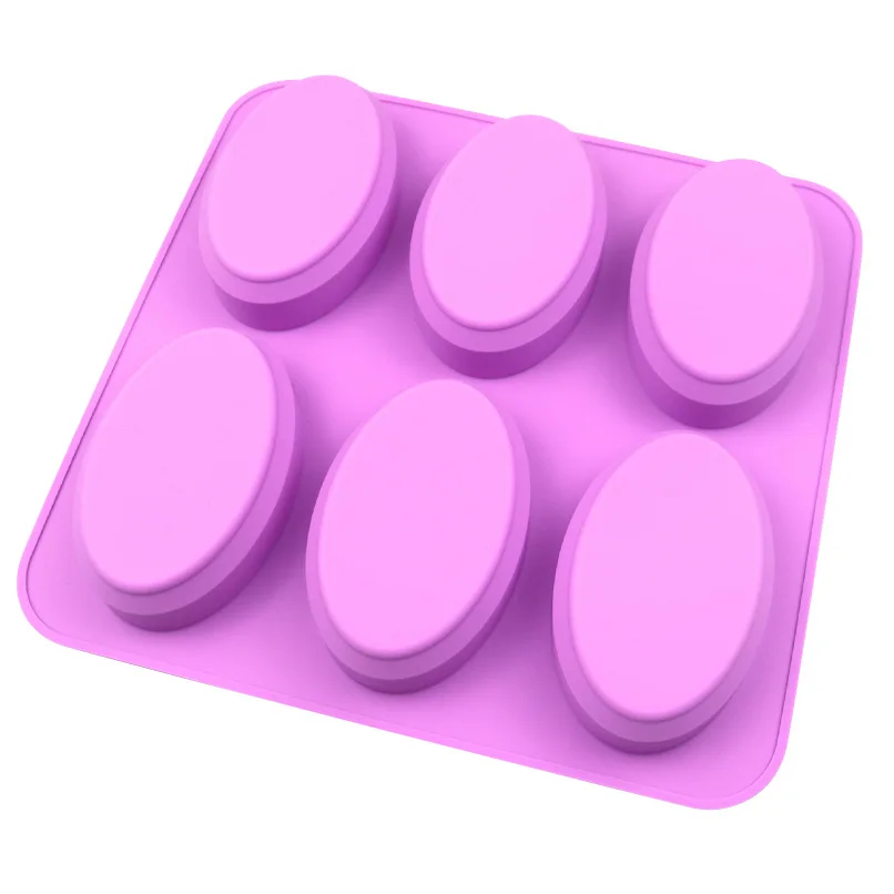 T 131 DIY 6 holes oval pattern silicone cake mold Scented candle mold hand soap mold
T 131 DIY 6 holes oval pattern silicone cake mold Scented candle mold hand soap mold