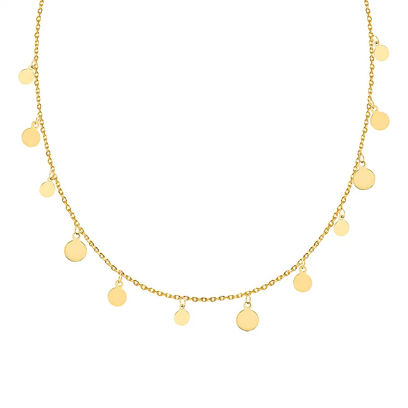 Jewelry Necklaces Initial Necklace Gold Circle Stainless Steel Wedding Zircon WOMEN'S Fashion Circle Necklace
Jewelry Necklaces Initial Necklace Gold Circle Stainless Steel Wedding Zircon WOMEN'S Fashion Circle Necklace