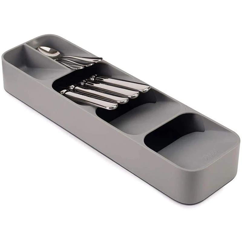 Compact Small Kitchen Drawer Organizer Tray Gray Flatware Cutlery Drawer Organizer Plastic
Compact Small Kitchen Drawer Organizer Tray Gray Flatware Cutlery Drawer Organizer Plastic