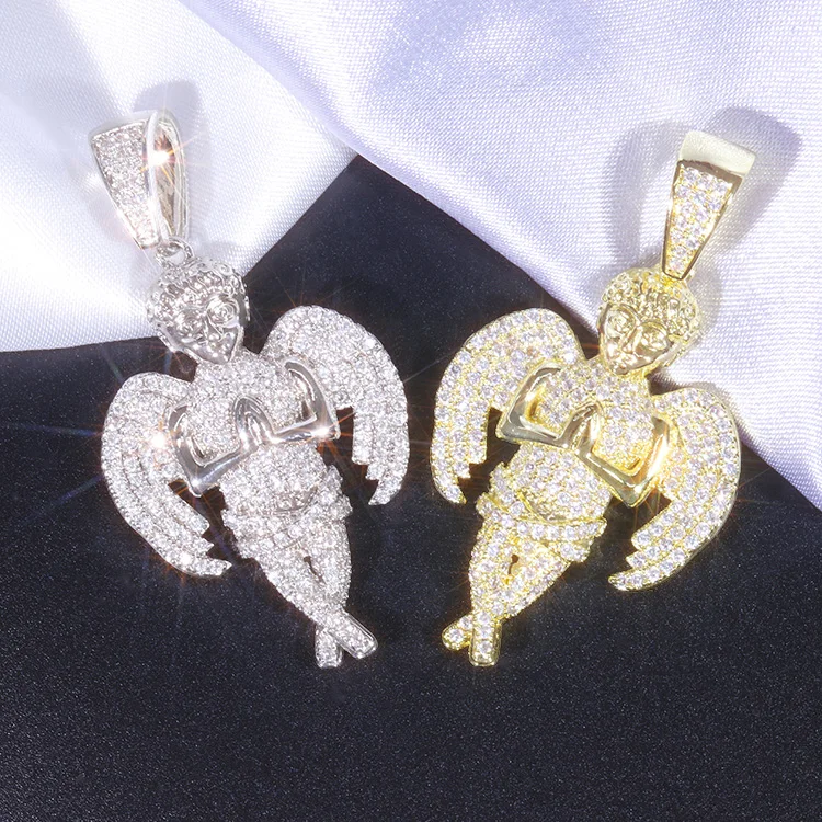 Yu Ying Fashion Hip Hop Angel Pendant 925 Sterling Silver with ice out Moissanite Mans Women Angel Pendant For Necklace
Yu Ying Fashion Hip Hop Angel Pendant 925 Sterling Silver with ice out Moissanite Mans Women Angel Pendant For Necklace