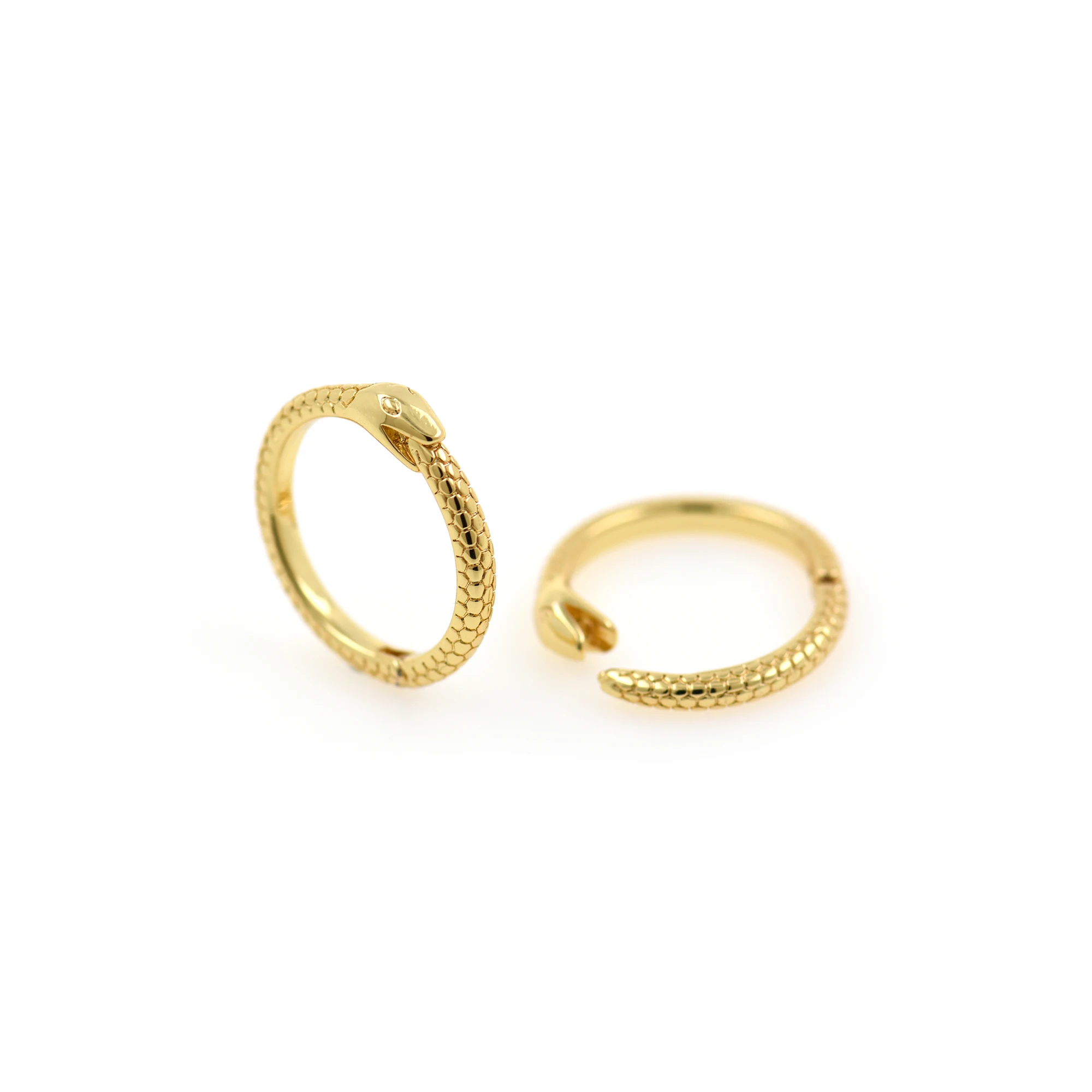 Women's Fashion Gold Plated CZ Hoop Zirconia Snake Pierced Jewelry Earrings
Women's Fashion Gold Plated CZ Hoop Zirconia Snake Pierced Jewelry Earrings