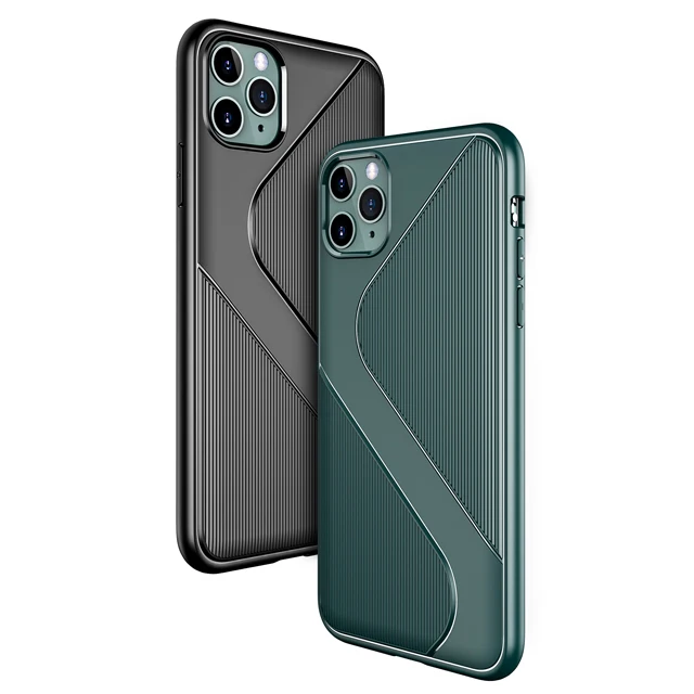 For iPhone 12 Pro Phone Case S type Shockproof Armor Soft Cover For iPhone 12 Mini 12 Pro Max Back Cover, Black 
For iPhone 12 Pro Phone Case S type Shockproof Armor Soft Cover For iPhone 12 Mini 12 Pro Max Back Cover, Black