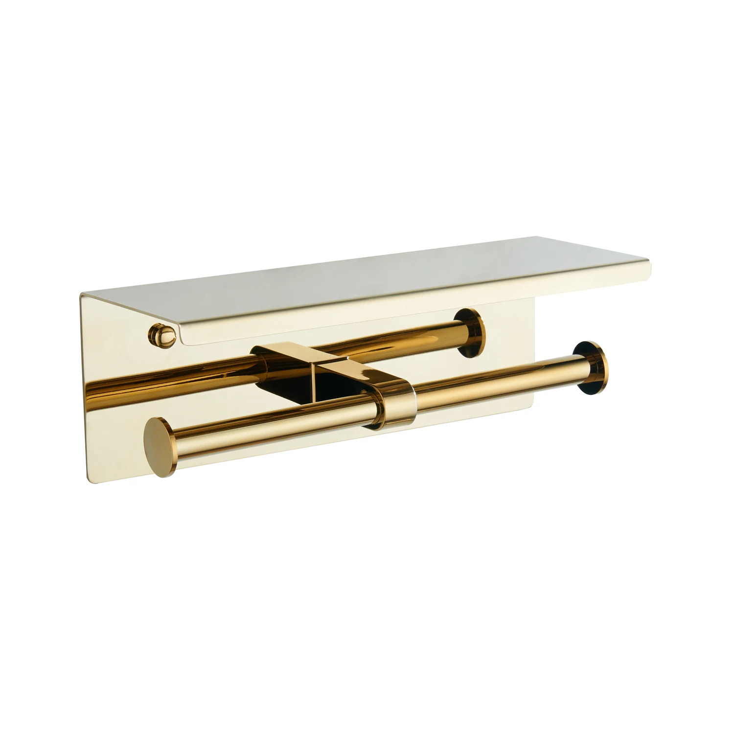 Gold 304 Stainless Steel Wholesale Hotel Bathroom Wall Mounted double Toilet Paper Holder
Gold 304 Stainless Steel Wholesale Hotel Bathroom Wall Mounted double Toilet Paper Holder