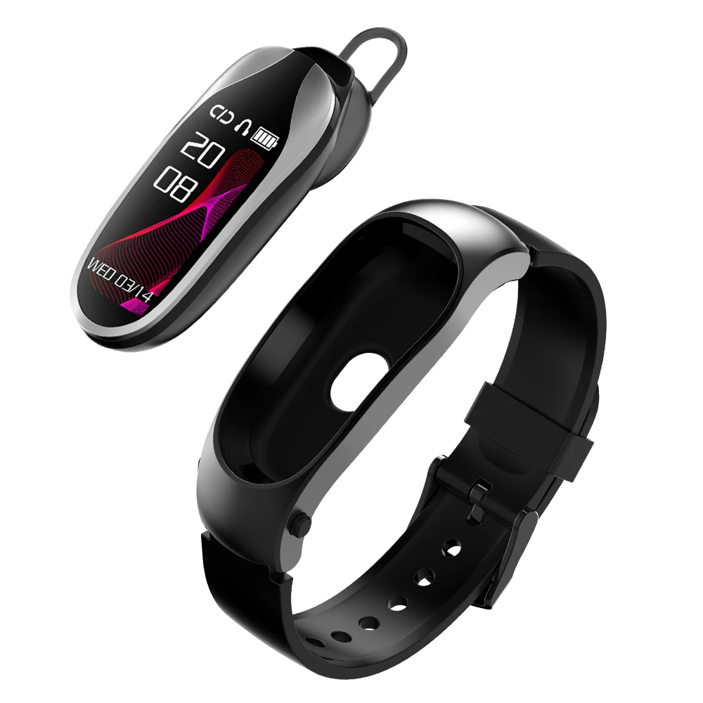 IP67 Waterproof Fitness Tracker Smart Bracelet Earbuds KR04 Smart Watch Headset Wristband Touch Control Smartwatch, Black/silver
IP67 Waterproof Fitness Tracker Smart Bracelet Earbuds KR04 Smart Watch Headset Wristband Touch Control Smartwatch, Black/silver