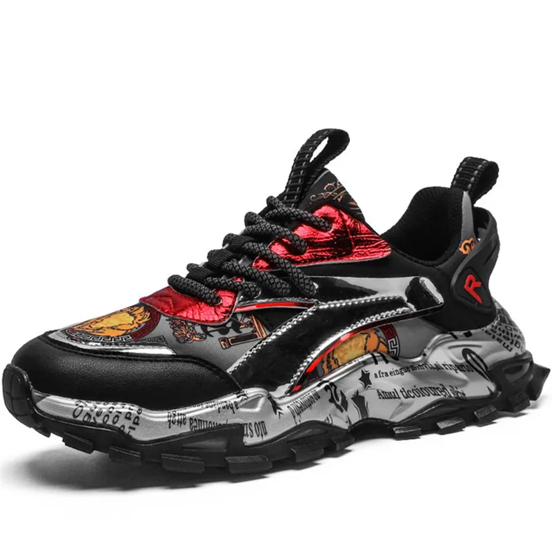 Spring High Quality Casual Men Sneakers 2021 Graffiti Print Men Shoes Luxury Brand Hip Hop Glitter Men Trainers Shoes
Spring High Quality Casual Men Sneakers 2021 Graffiti Print Men Shoes Luxury Brand Hip Hop Glitter Men Trainers Shoes