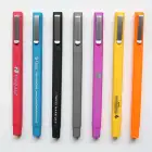 Ball Pen Pen Loq Moq Cheap Gold Soft Rubber Finished Square Hotel Ball Pen With Logo