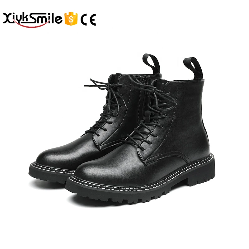Hot selling men's new martin boots black mid-high side zipper trend tooling shoes boots man
Hot selling men's new martin boots black mid-high side zipper trend tooling shoes boots man