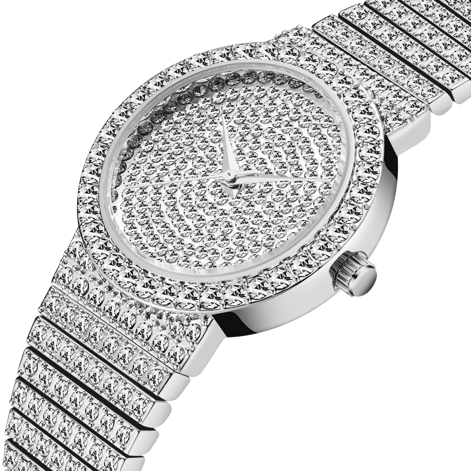 Small Ladies Fashion Wrist Watch Silver Luxury Brand 7mm Ultra Thin Full Diamond Bracelet Women's Quartz Wristwatch
Small Ladies Fashion Wrist Watch Silver Luxury Brand 7mm Ultra Thin Full Diamond Bracelet Women's Quartz Wristwatch