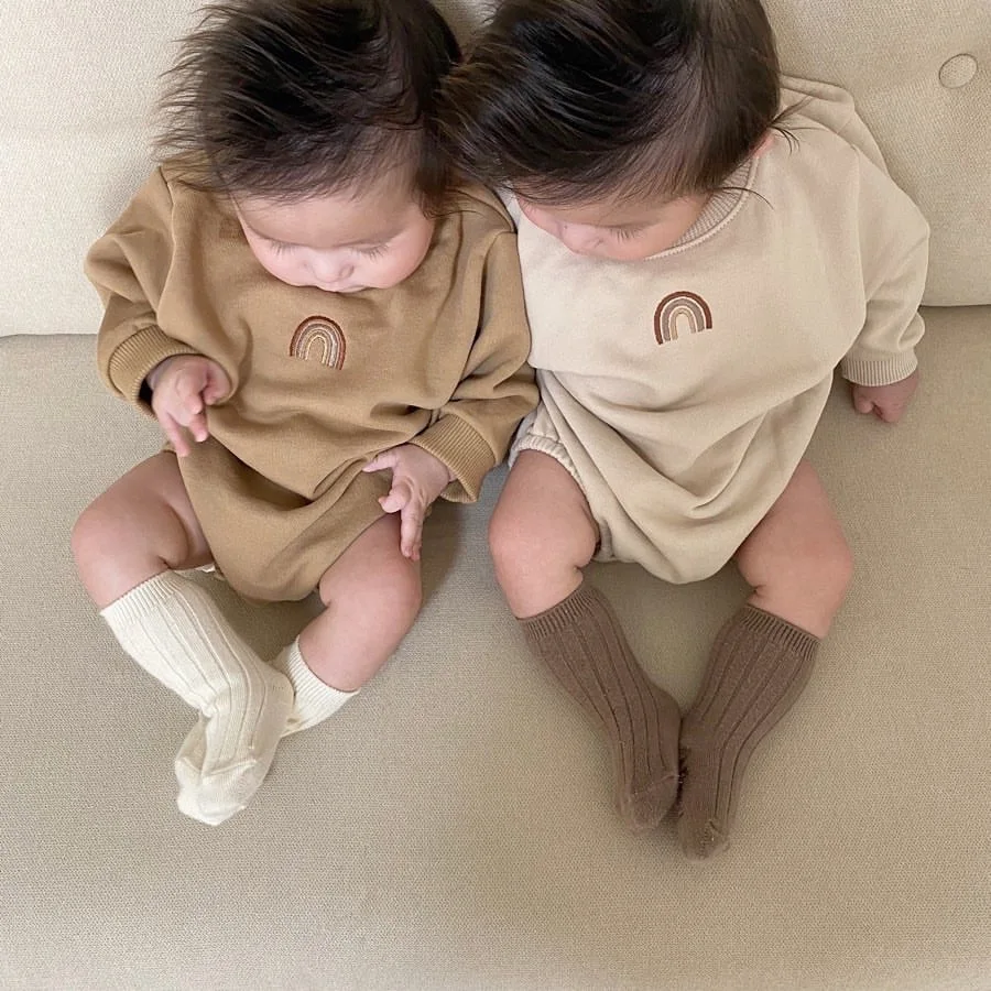 Fall Winter Infant Toddler Newborn Baby Clothes Rainbow Cotton Hoodie Baby Romper, Photo showed and customized color
Fall Winter Infant Toddler Newborn Baby Clothes Rainbow Cotton Hoodie Baby Romper, Photo showed and customized color