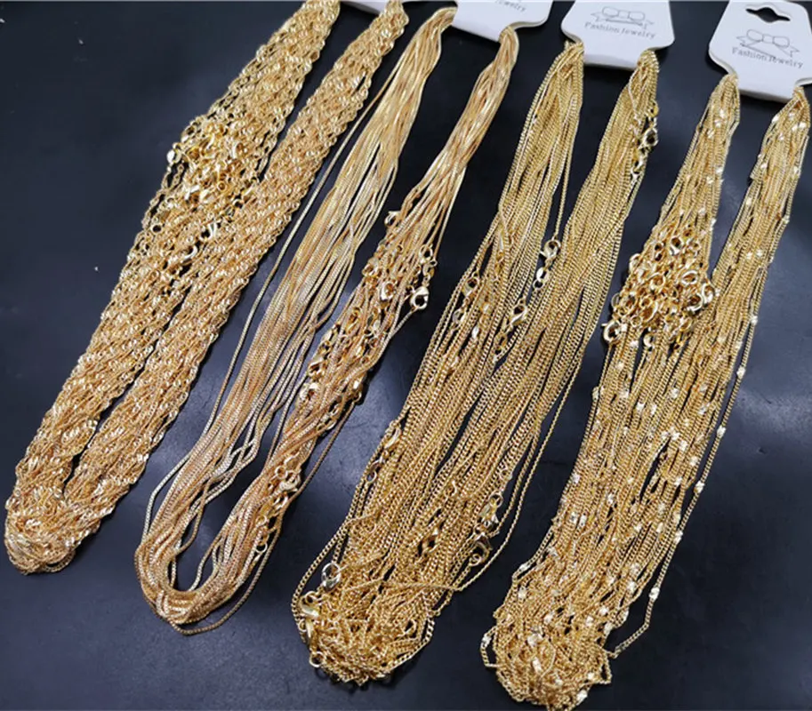 Cheap jade new gold plated silver chain imprint 925 Silver Necklace women's clavicle chain box chain, Picture shows
Cheap jade new gold plated silver chain imprint 925 Silver Necklace women's clavicle chain box chain, Picture shows