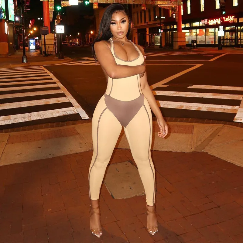 2021 new arrivals fast shipping fashion patchwork women one piece jumpsuit backless bodysuit
2021 new arrivals fast shipping fashion patchwork women one piece jumpsuit backless bodysuit