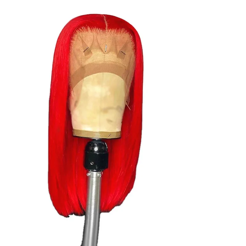 Raw Human Hair Red Color Transparent Lace Front Wig Drop Shipping Bob Wigs Cuticle Aligned Hair
Raw Human Hair Red Color Transparent Lace Front Wig Drop Shipping Bob Wigs Cuticle Aligned Hair