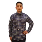 China Factory Supplier Good Quality Long Short Sleeve Flannel Shirt Casual Office Classic Men Plain Polo