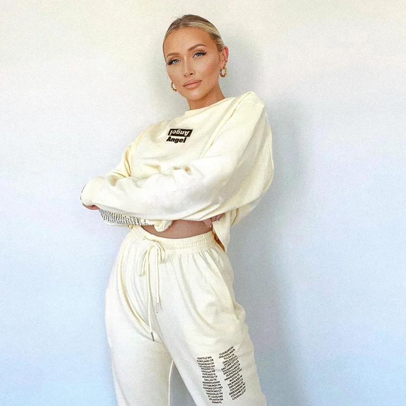 women fall two pieces hoodie set cropped women's hoodies two piece set women clothing, Solid
women fall two pieces hoodie set cropped women's hoodies two piece set women clothing, Solid