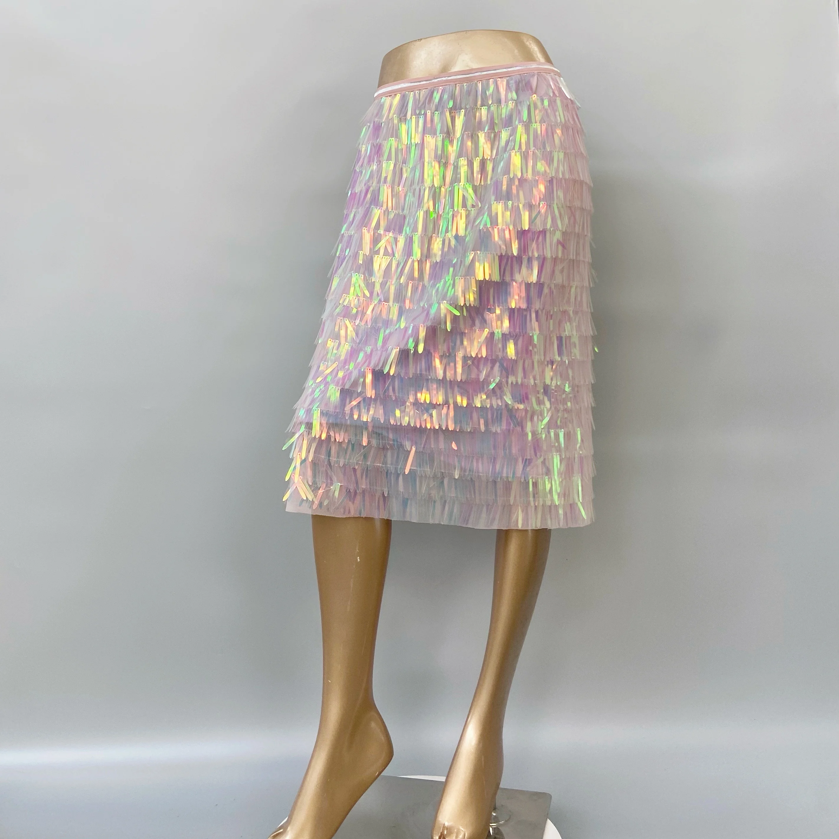 The latest fashion fringed slim high waist sequin skirt Midi skirt womens skirts, Picture color
The latest fashion fringed slim high waist sequin skirt Midi skirt womens skirts, Picture color