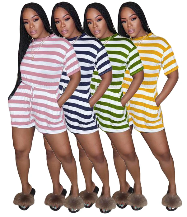 Womens clothing 2021 Fashionable Elastic casual striped print drawstring plus size Jumpsuits women, Picture shows
Womens clothing 2021 Fashionable Elastic casual striped print drawstring plus size Jumpsuits women, Picture shows