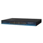 Poe Ethernet Switch 24 Ports Fast Ethernet CCTV Switch Poe With Gigabit Uplink For CCTV Camera