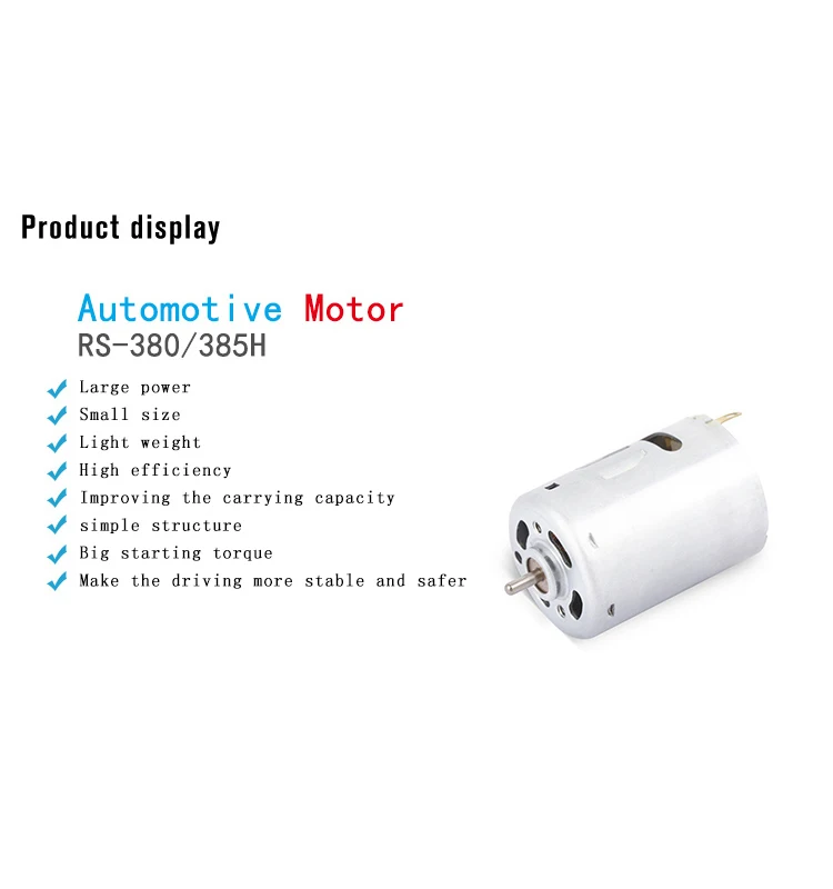 26v Rc 380 Motor For Vacuum Cleaner And Tools