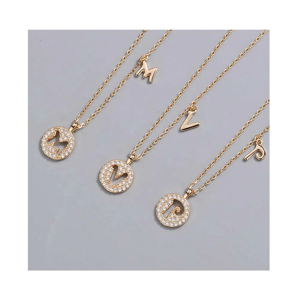YIDING New design 925 sterling silver jewelry initial pendant necklace zircon crystal coin alphabet letter initial necklace, As is or customized
YIDING New design 925 sterling silver jewelry initial pendant necklace zircon crystal coin alphabet letter initial necklace, As is or customized