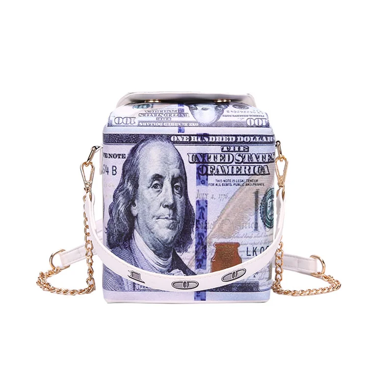 2021 new European and American fashion personality creative dollar figure design women's PU portable messenger bag
2021 new European and American fashion personality creative dollar figure design women's PU portable messenger bag