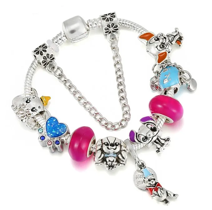 Lovely cartoon character love dog paw charm bracelet elephant pendant bracelet, Picture
Lovely cartoon character love dog paw charm bracelet elephant pendant bracelet, Picture