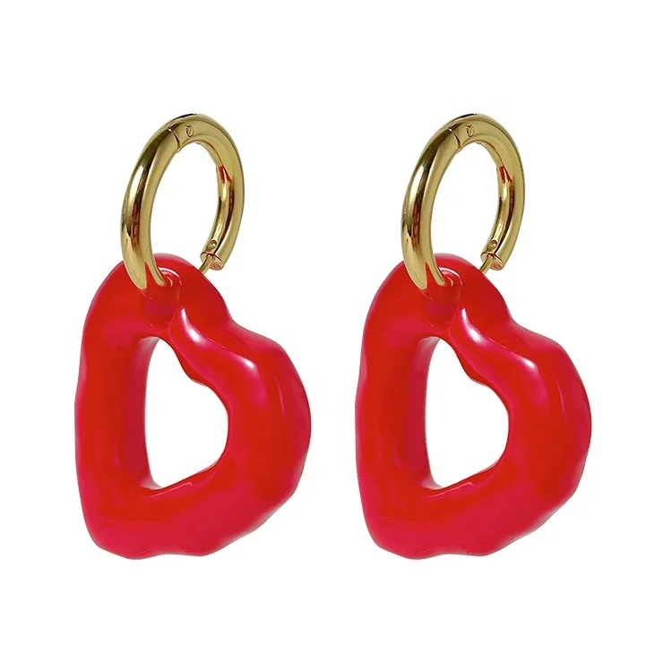 18K Gold Plated Stainless Steel Jewelry Heart-shaped Design Donut Hoop INS Accessories Earrings E221351
18K Gold Plated Stainless Steel Jewelry Heart-shaped Design Donut Hoop INS Accessories Earrings E221351