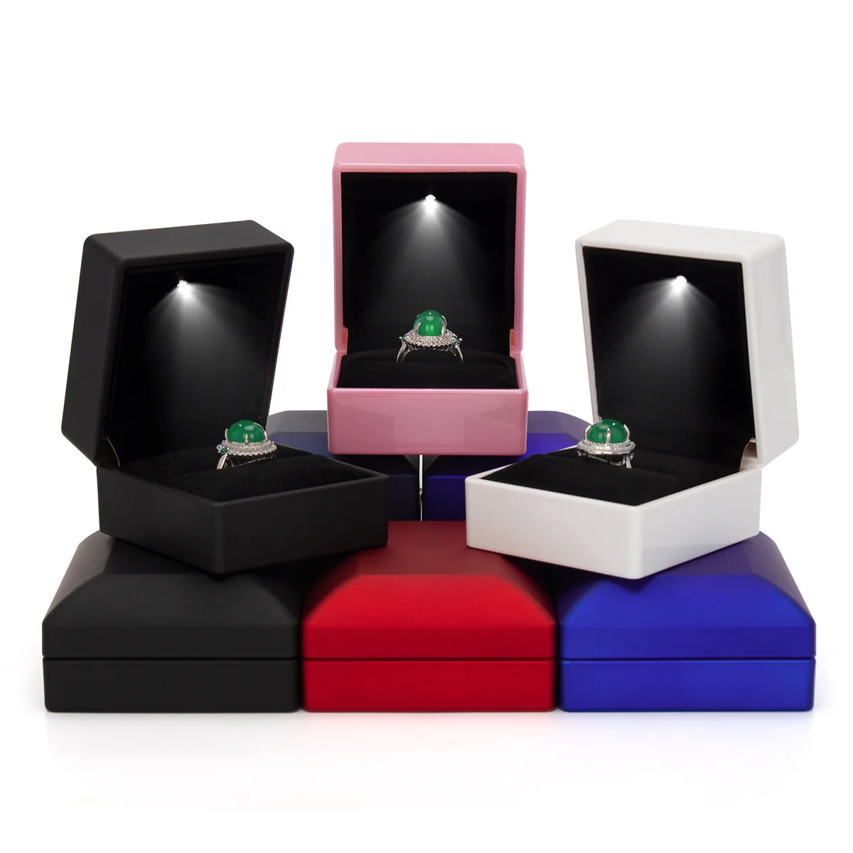 New Fashion Seamless LED Lamp Jewelry Box Pendant Necklace Ring Bracelet Jewelry Packaging Gift Box, Red color
New Fashion Seamless LED Lamp Jewelry Box Pendant Necklace Ring Bracelet Jewelry Packaging Gift Box, Red color