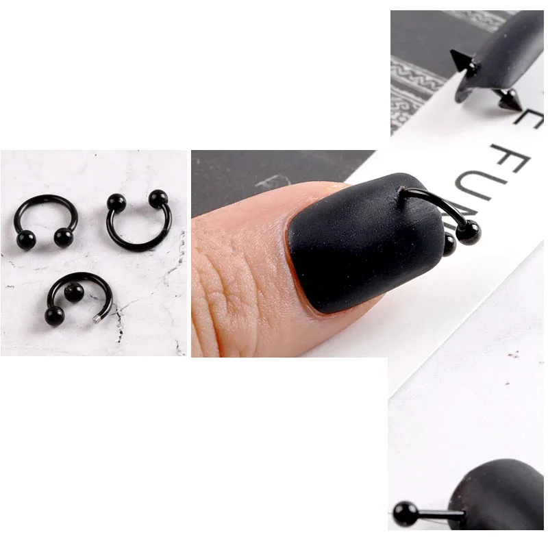 Metal Arrow Rivet Nail Decoration Piercing Jewelry Rings Silver Perforated Design Punk Nail Art Dangle Charms, 27 styles
Metal Arrow Rivet Nail Decoration Piercing Jewelry Rings Silver Perforated Design Punk Nail Art Dangle Charms, 27 styles