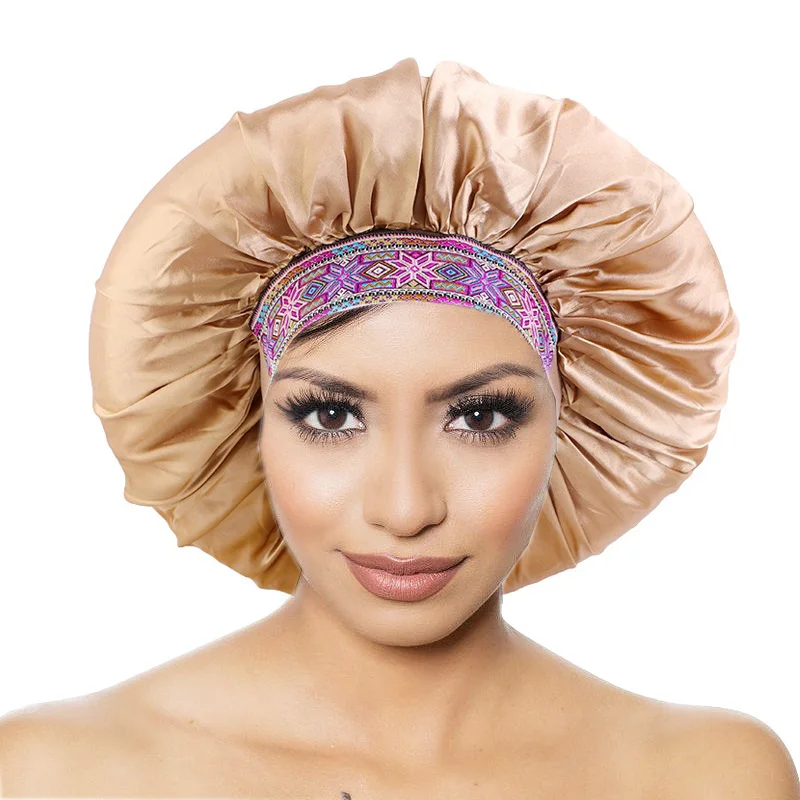 GTOP Wholesale Custom Logo Hair Accessories Bohemian Large Size Pattern Wide Band Satin Hair Bonnets Designer Bonnets For Women
GTOP Wholesale Custom Logo Hair Accessories Bohemian Large Size Pattern Wide Band Satin Hair Bonnets Designer Bonnets For Women