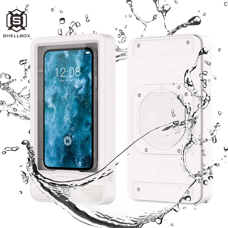 2021 new upgraded 180 degree rotated shower punching free wall mounted waterproof phone case for Samsung/IPhone/Huawei/Xiaomi, White for stock 
2021 new upgraded 180 degree rotated shower punching free wall mounted waterproof phone case for Samsung/IPhone/Huawei/Xiaomi, White for stock