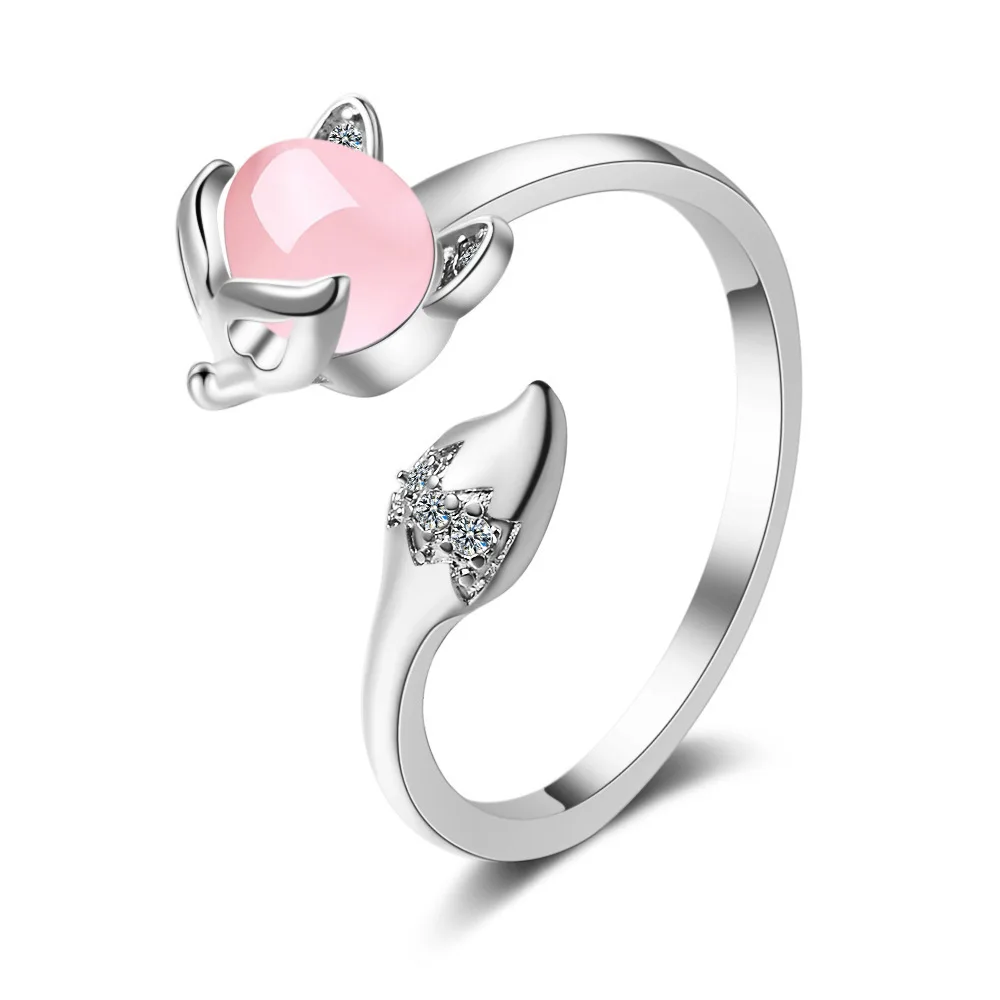 925 Sterling Silver New Woman Fashion Jewelry High Quality Crystal Zircon Agate Fox Ring Size Adjustable Ring
925 Sterling Silver New Woman Fashion Jewelry High Quality Crystal Zircon Agate Fox Ring Size Adjustable Ring
