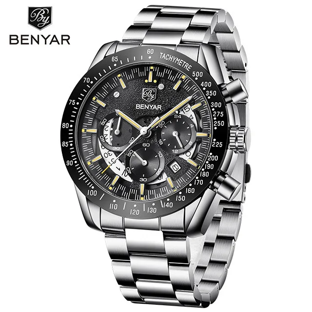 2019 BENYAR Mens Watches Chronograph Watch Brand Luxury Sports Casual Waterproof Male Watch Quartz Man Wristwatch, 4 colors
2019 BENYAR Mens Watches Chronograph Watch Brand Luxury Sports Casual Waterproof Male Watch Quartz Man Wristwatch, 4 colors