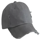 Custom classic 100% cotton twill 6 panel distressed dad hat/low profile vintage baseball cap with stone washed