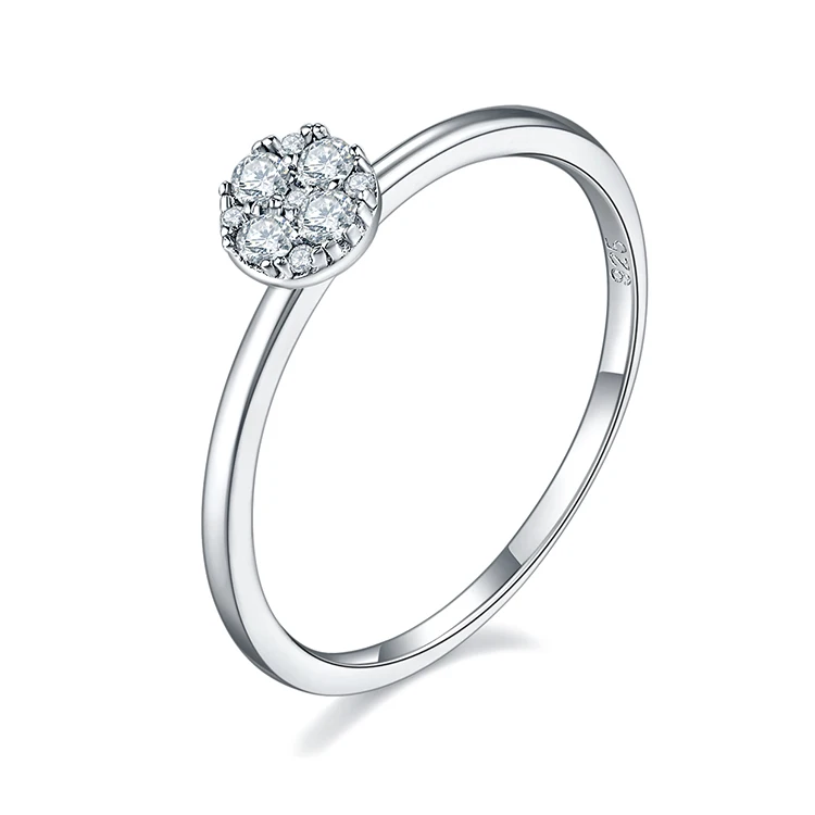 New Fashion 925 Sterling Silver Simple Rings Round Zircon Geometric Ring White CZ Stone Ring For Women
New Fashion 925 Sterling Silver Simple Rings Round Zircon Geometric Ring White CZ Stone Ring For Women