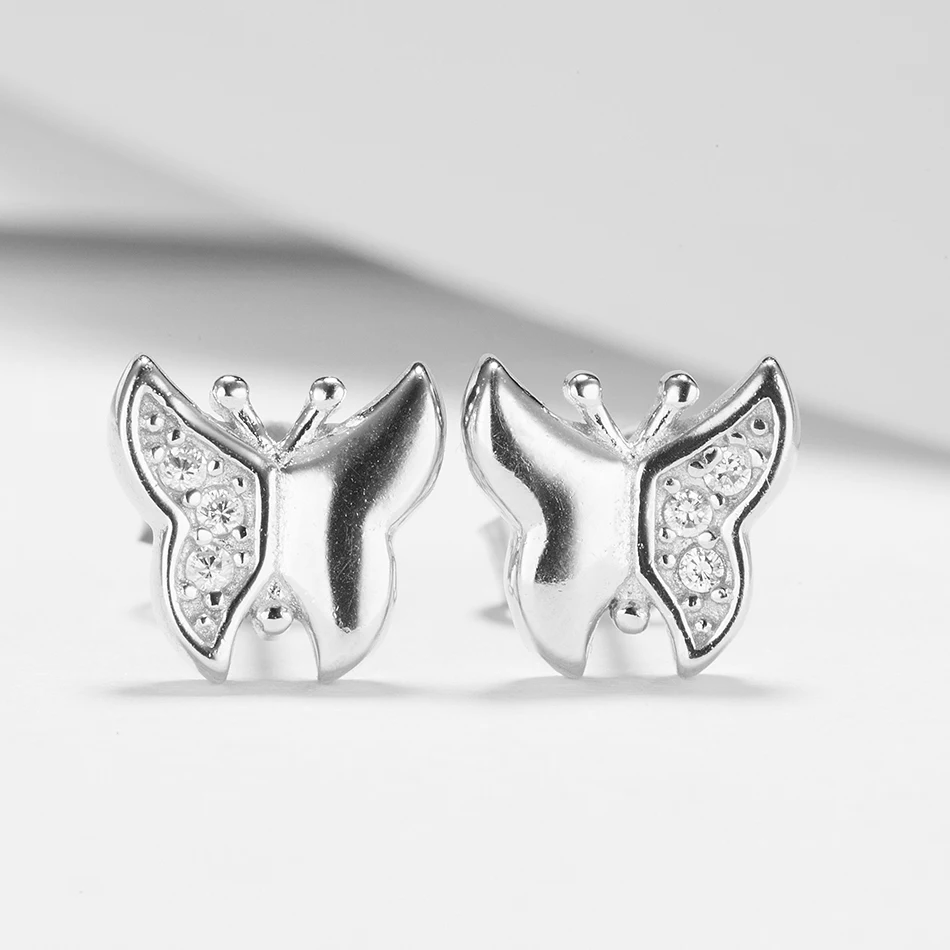 Authentic Pure 925 Sterling Silver Vintage Earrings AAA Cubic Zirconia Butterfly Stud Earrings for Women Daily Party Jewelry
Authentic Pure 925 Sterling Silver Vintage Earrings AAA Cubic Zirconia Butterfly Stud Earrings for Women Daily Party Jewelry